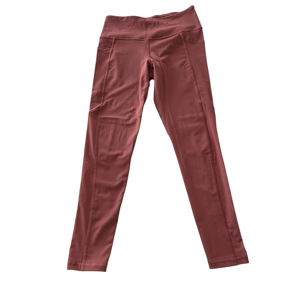 Victoria's Secret Sport Knockout Leggings Medium Dusty Rose Pink Mesh Pockets